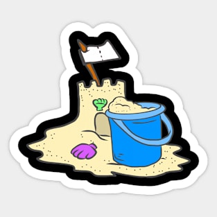 Summer Warm Tropical Sunny Beach Vacation Bathing Sticker